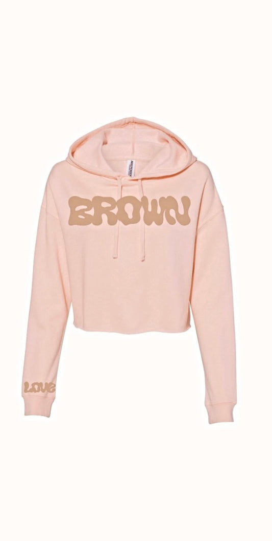 Blush Crop Hoodie