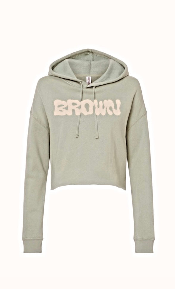 Sage Crop Hoodie